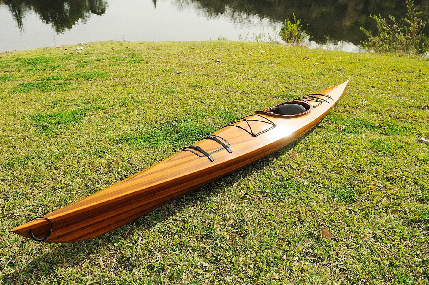 23" X 206" X 13" Wooden Kayak 1 Person-4