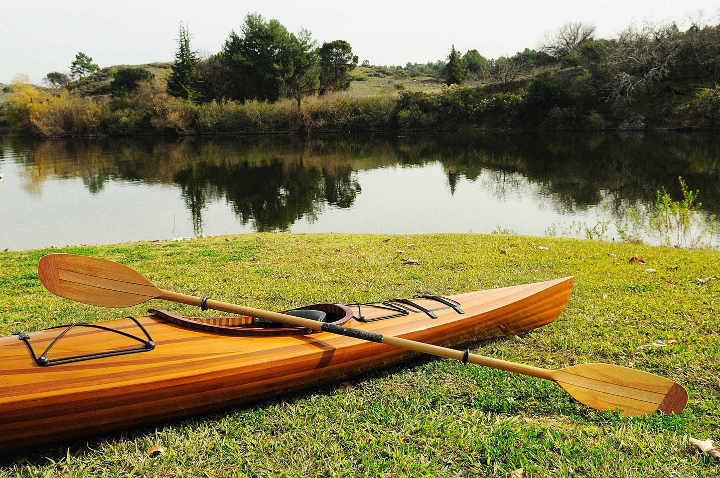 23" X 206" X 13" Wooden Kayak 1 Person-8