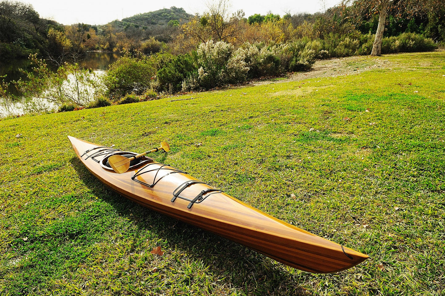 24" X 177" X 13.5" Wooden Kayak-3