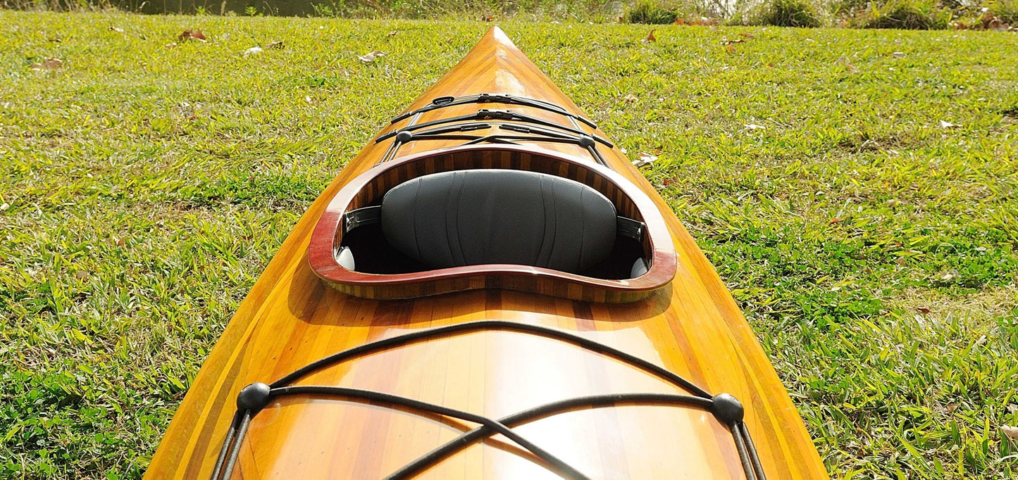 24" X 177" X 13.5" Wooden Kayak-4