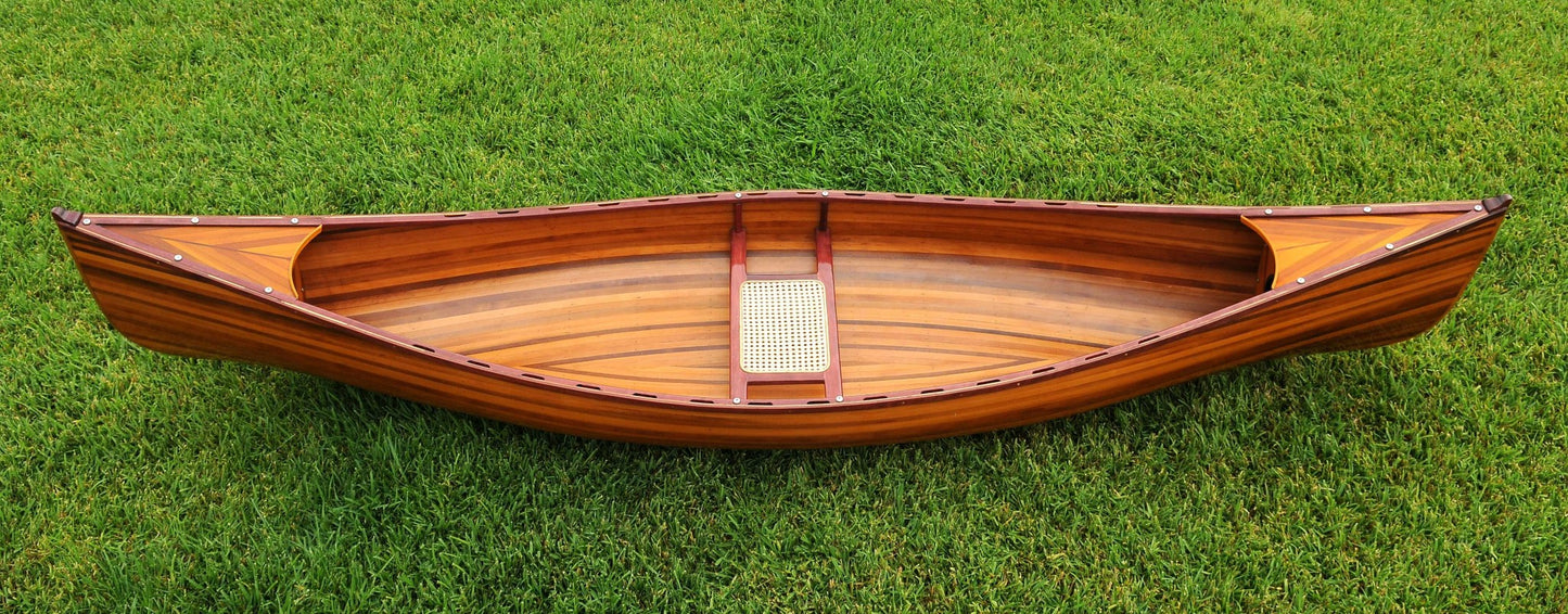26.25" X 118.5" X 16" Wooden Canoe-3