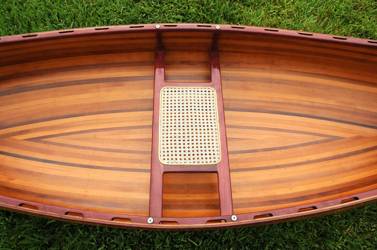26.25" X 118.5" X 16" Wooden Canoe-5