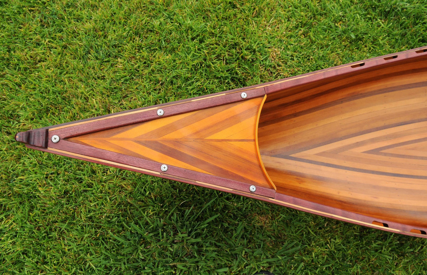 26.25" X 118.5" X 16" Wooden Canoe-6