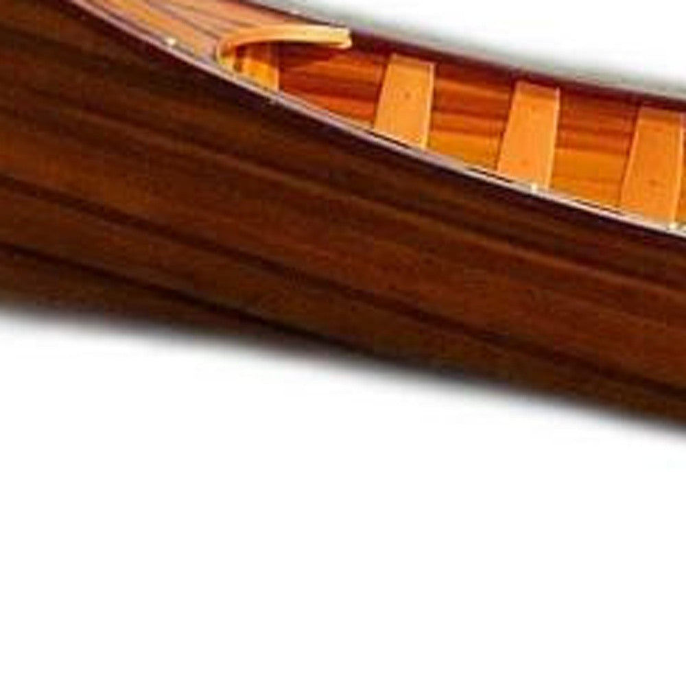 35.5" X 216" X 27" Wooden Canoe With Ribs-1