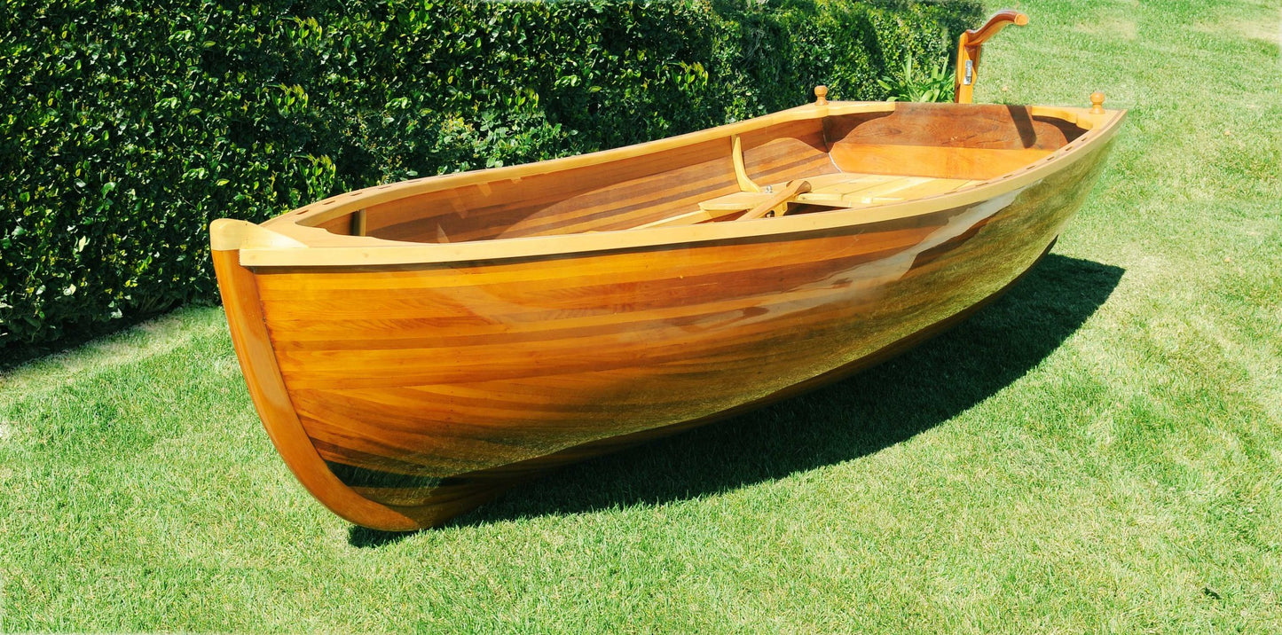51" X 118.5" X 27.75" Little Bear Wooden Dinghy-4