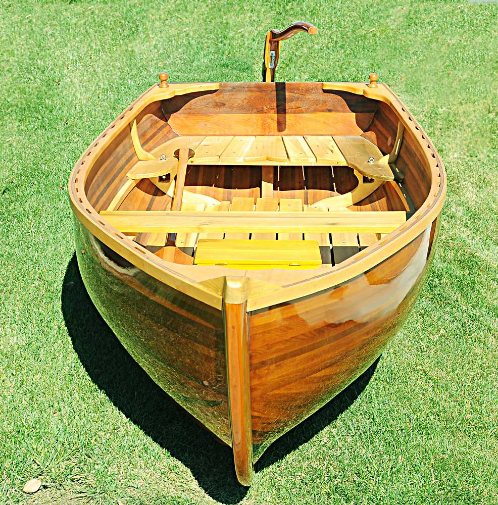 51" X 118.5" X 27.75" Little Bear Wooden Dinghy-5