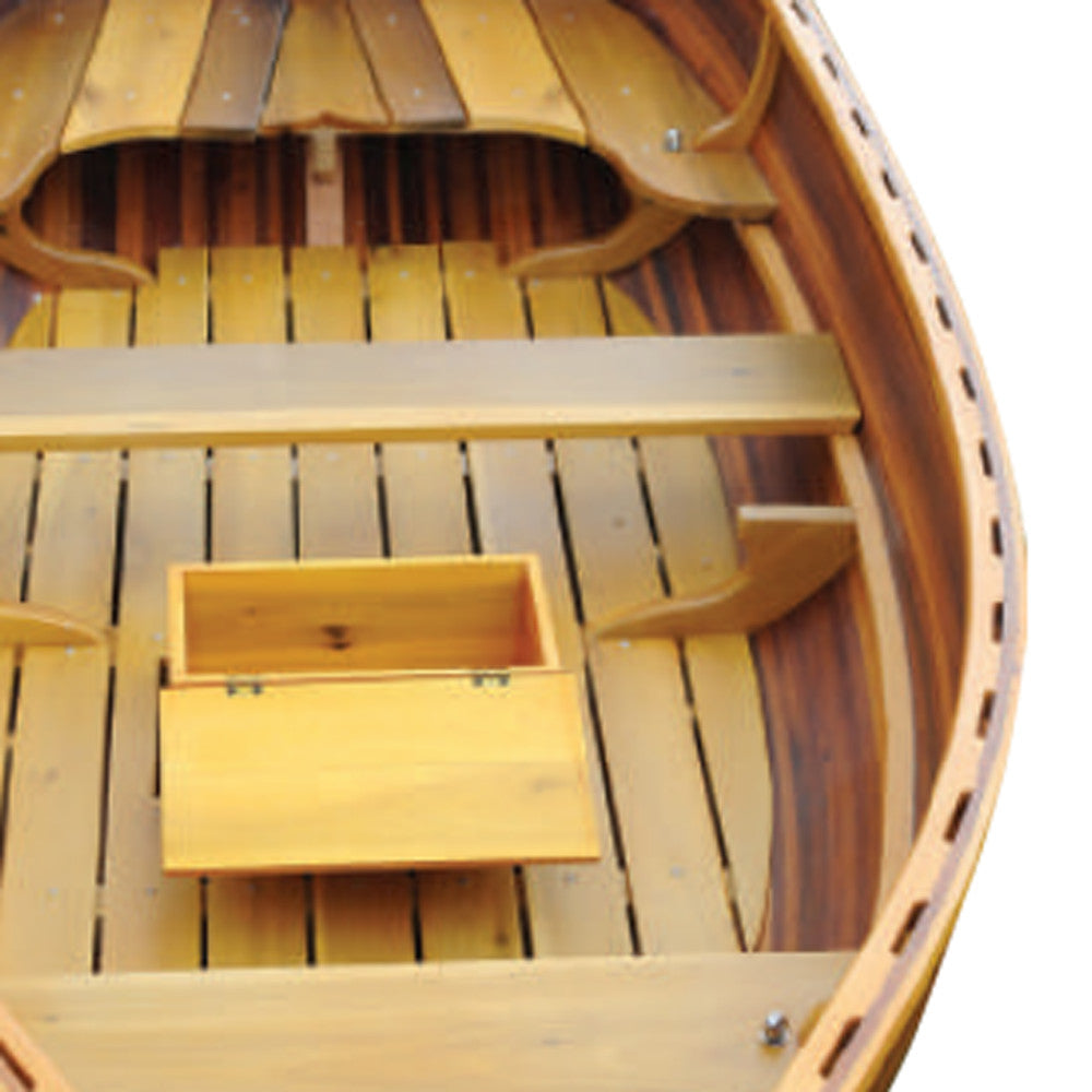51" X 118.5" X 27.75" Matte Finishlittle Bear Wooden Dinghy-2