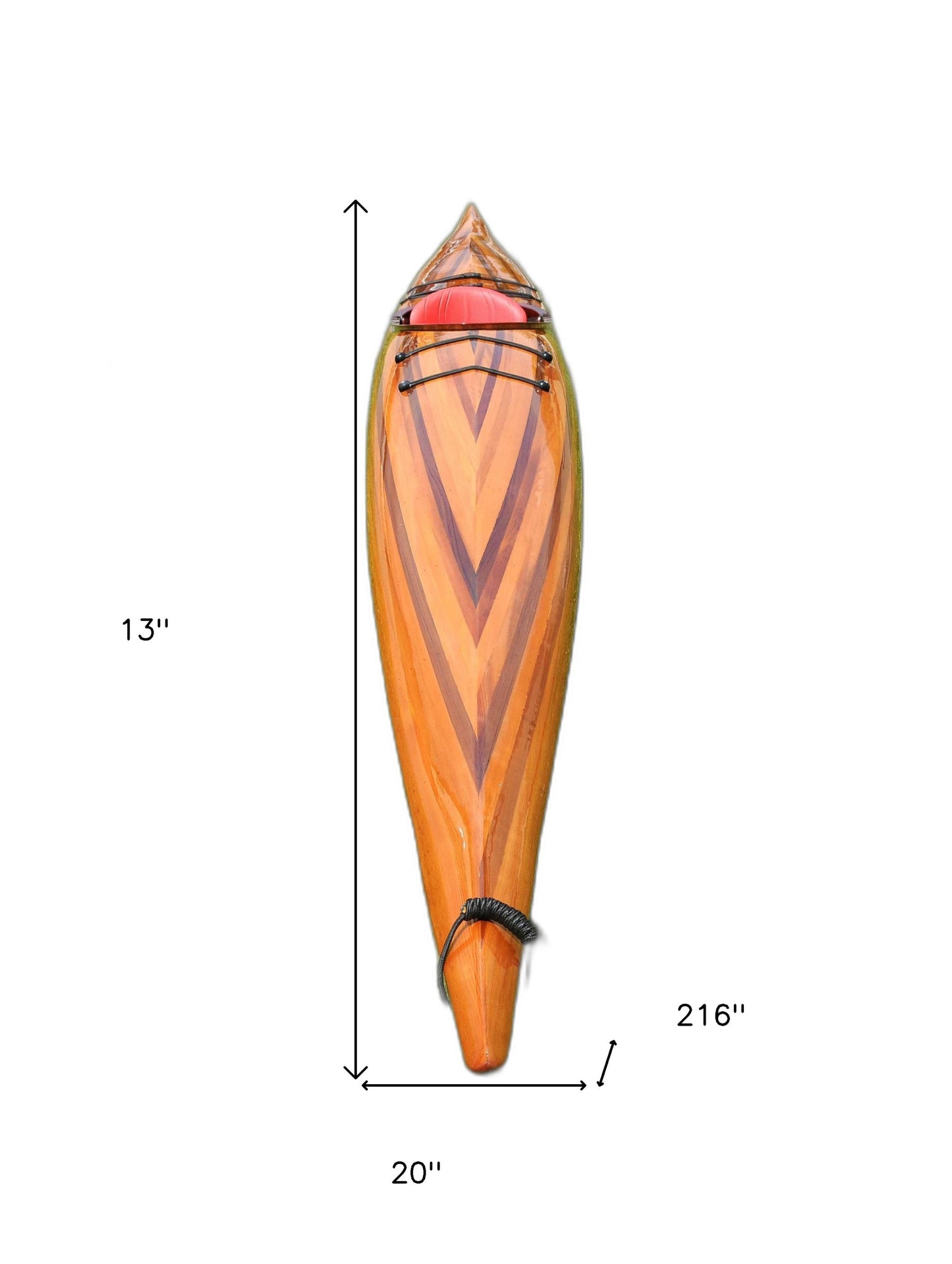 20" X 216" X 13" Hudson Wooden Kayak-8