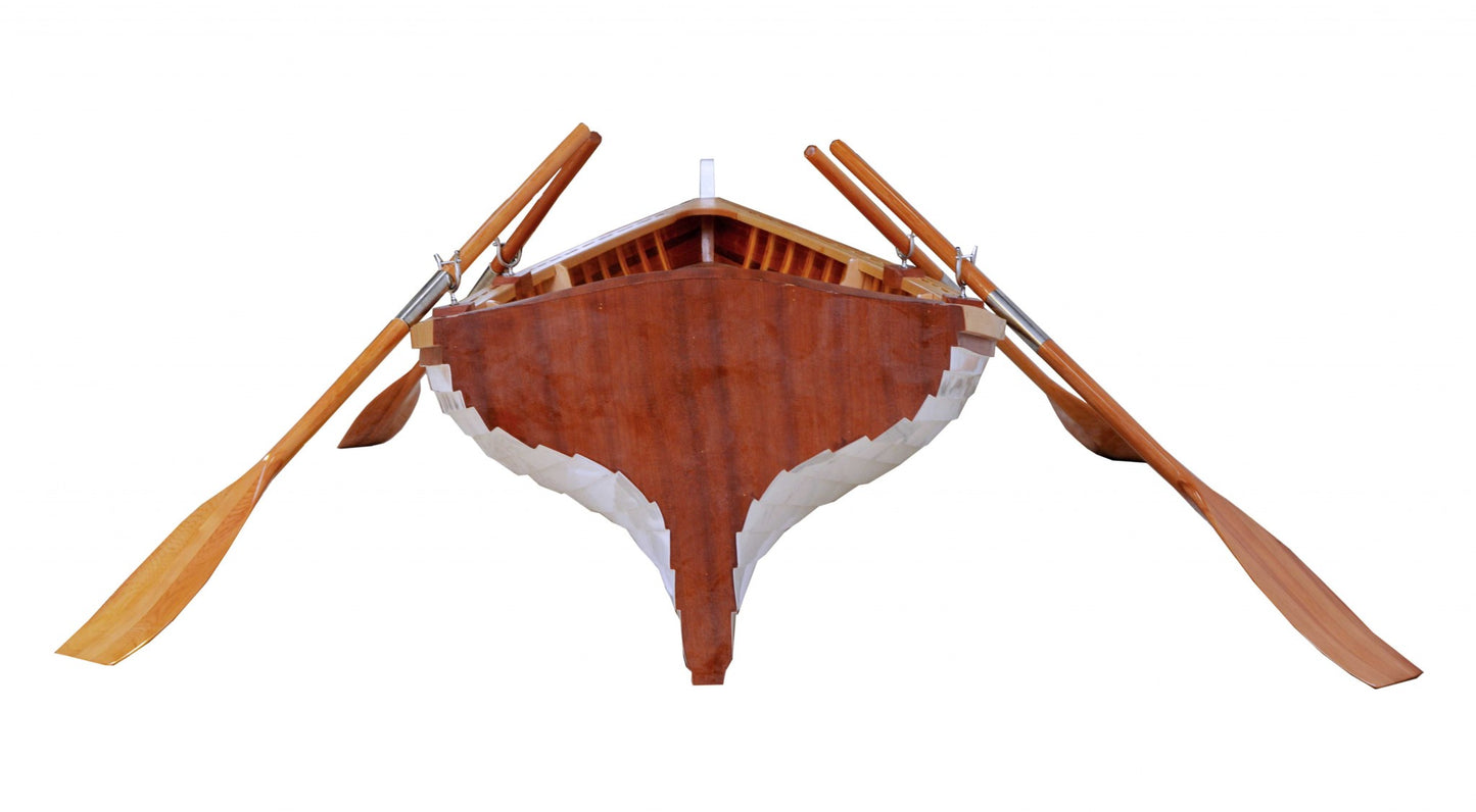 41" X 147.5" X 27.5" Clinker Built Whitehall Row Boat-2