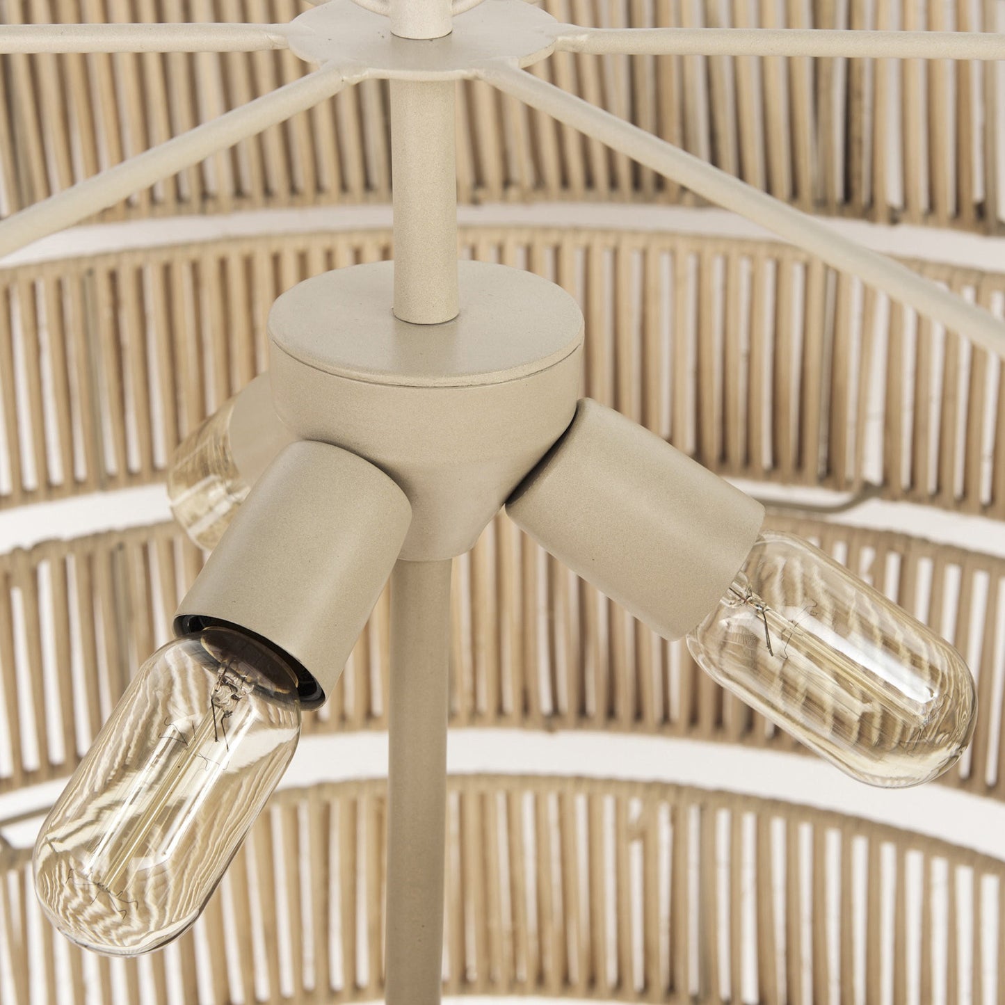 Light Brown Six Tier Hanging Chandelier-8