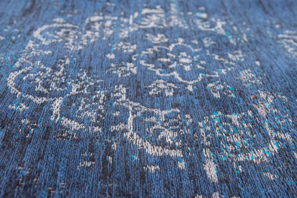 9' X 13' Blue and Gray Medallion Non Skid Area Rug-7