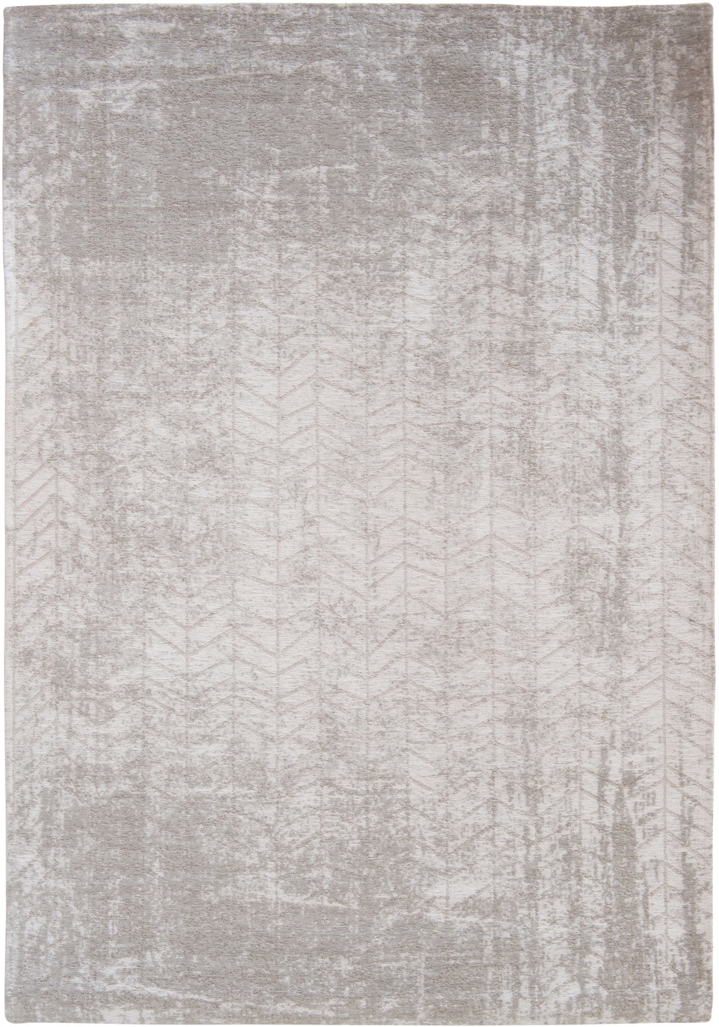 9' X 13' Gray and White Chevron Non Skid Area Rug-1
