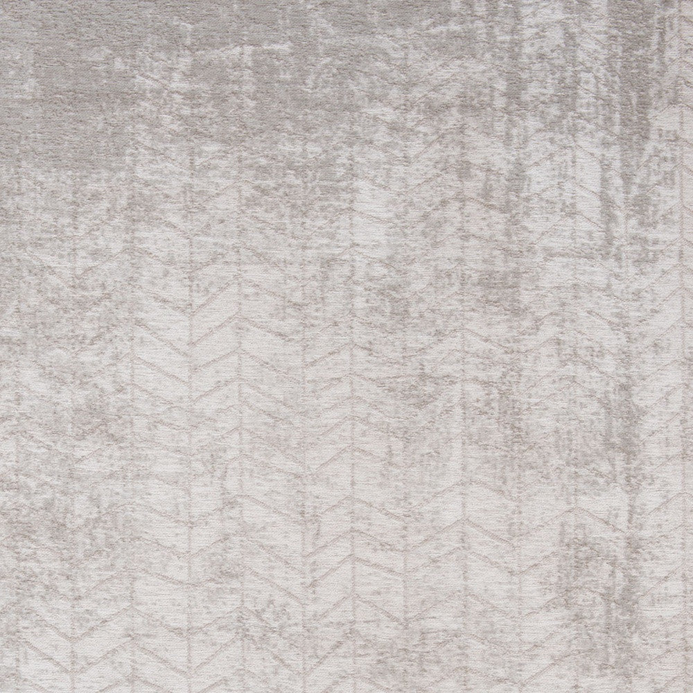9' X 13' Gray and White Chevron Non Skid Area Rug-3