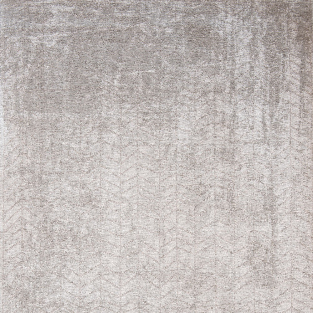 9' X 13' Gray and White Chevron Non Skid Area Rug-4