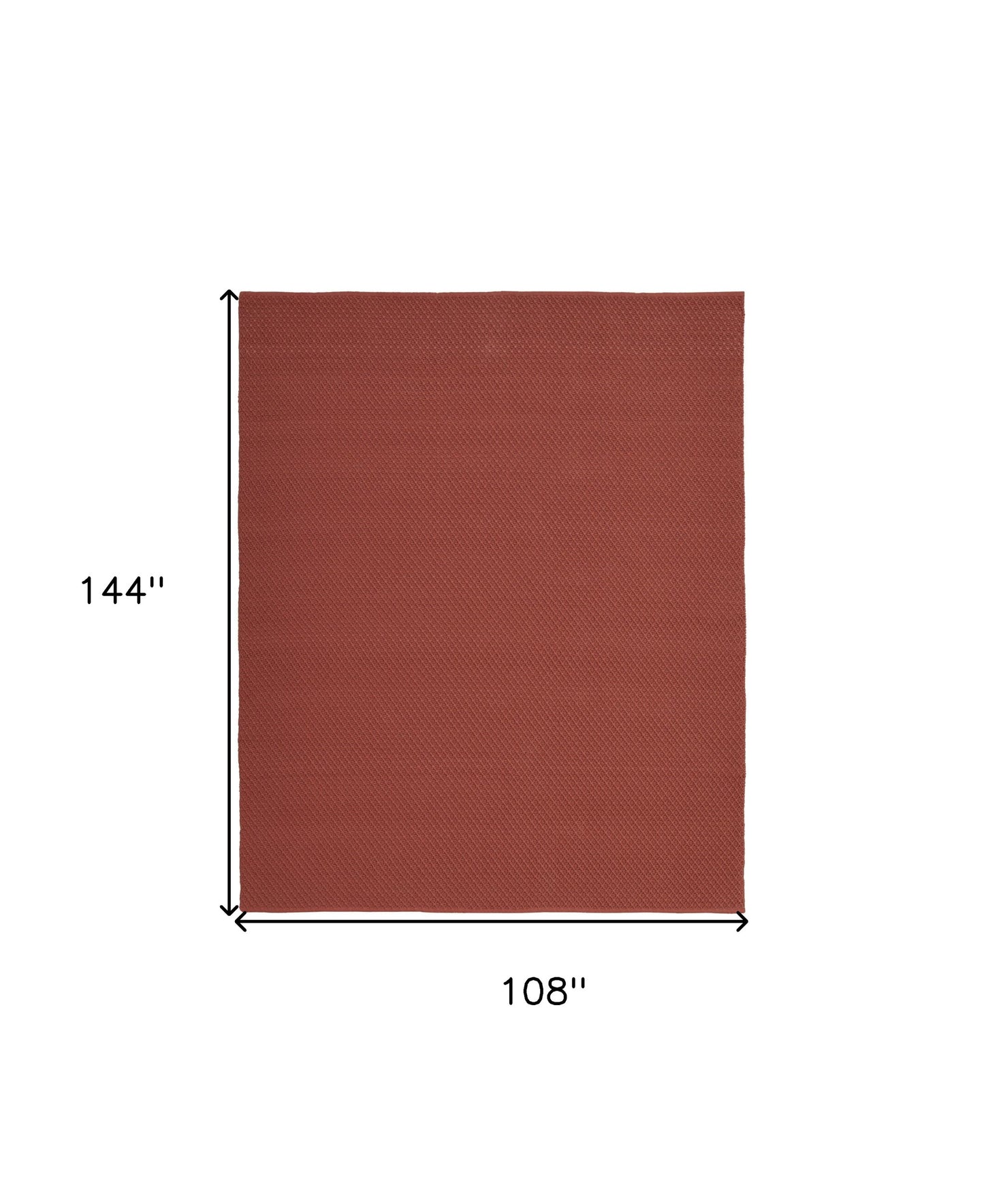 9' X 12' Red Hand Woven Area Rug-2