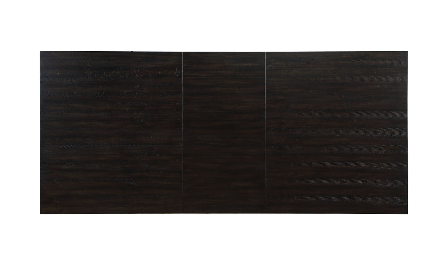 104" Brown Solid Wood Trestle Base Dining Table-3