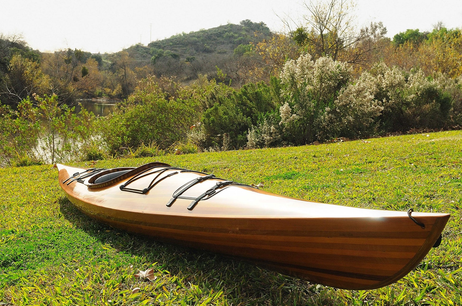 23" X 206" X 13" Wooden Kayak 1 Person-5