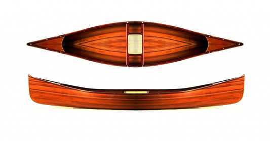 26.25" X 118.5" X 16" Wooden Canoe-0
