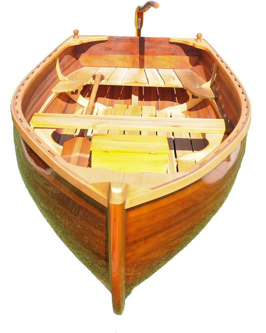 51" X 118.5" X 27.75" Little Bear Wooden Dinghy-0