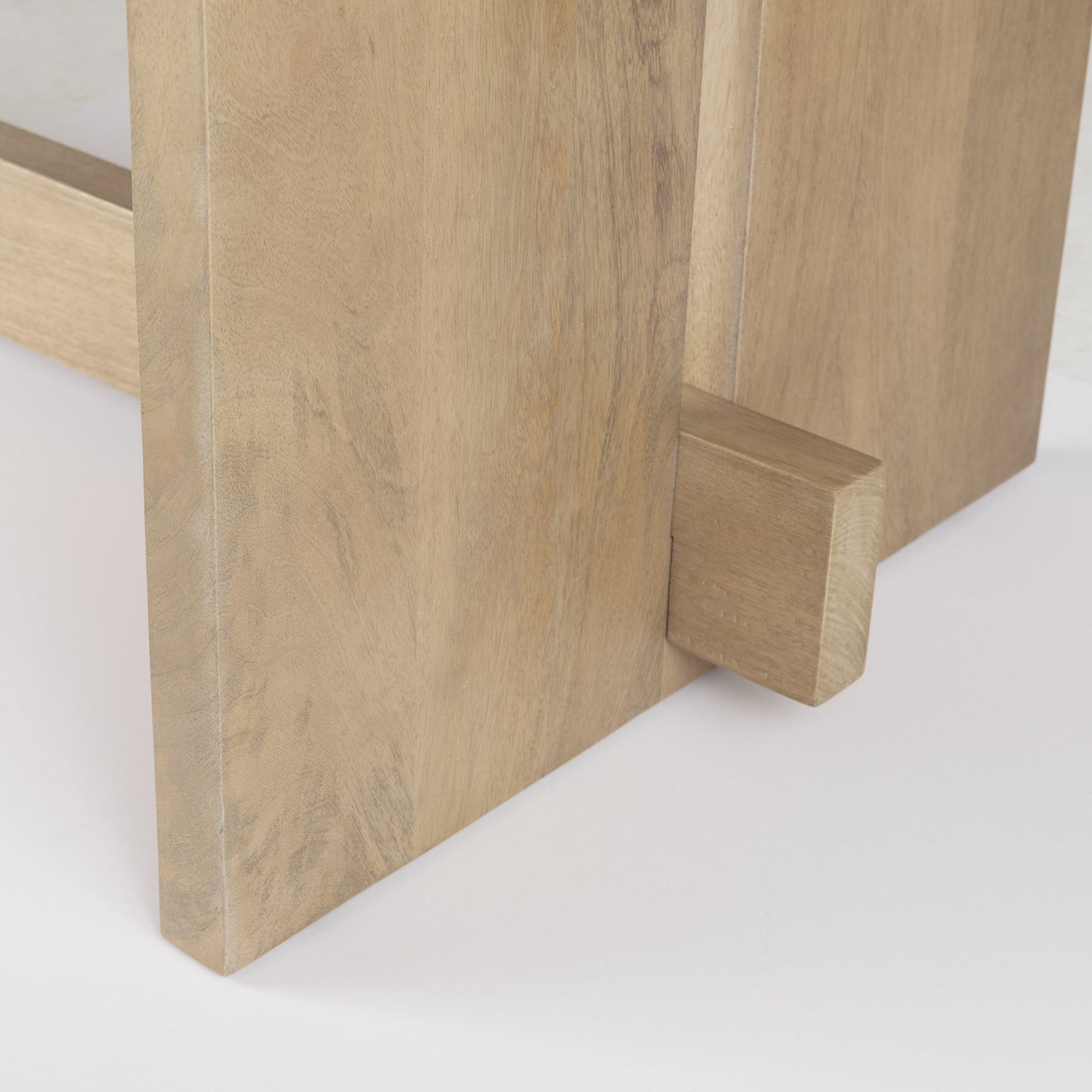 Light Natural Modern Rustic Wooden Dining Table-7