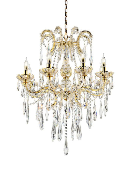 Candle Style Empire Transparent Glass Led Ceiling Light-0