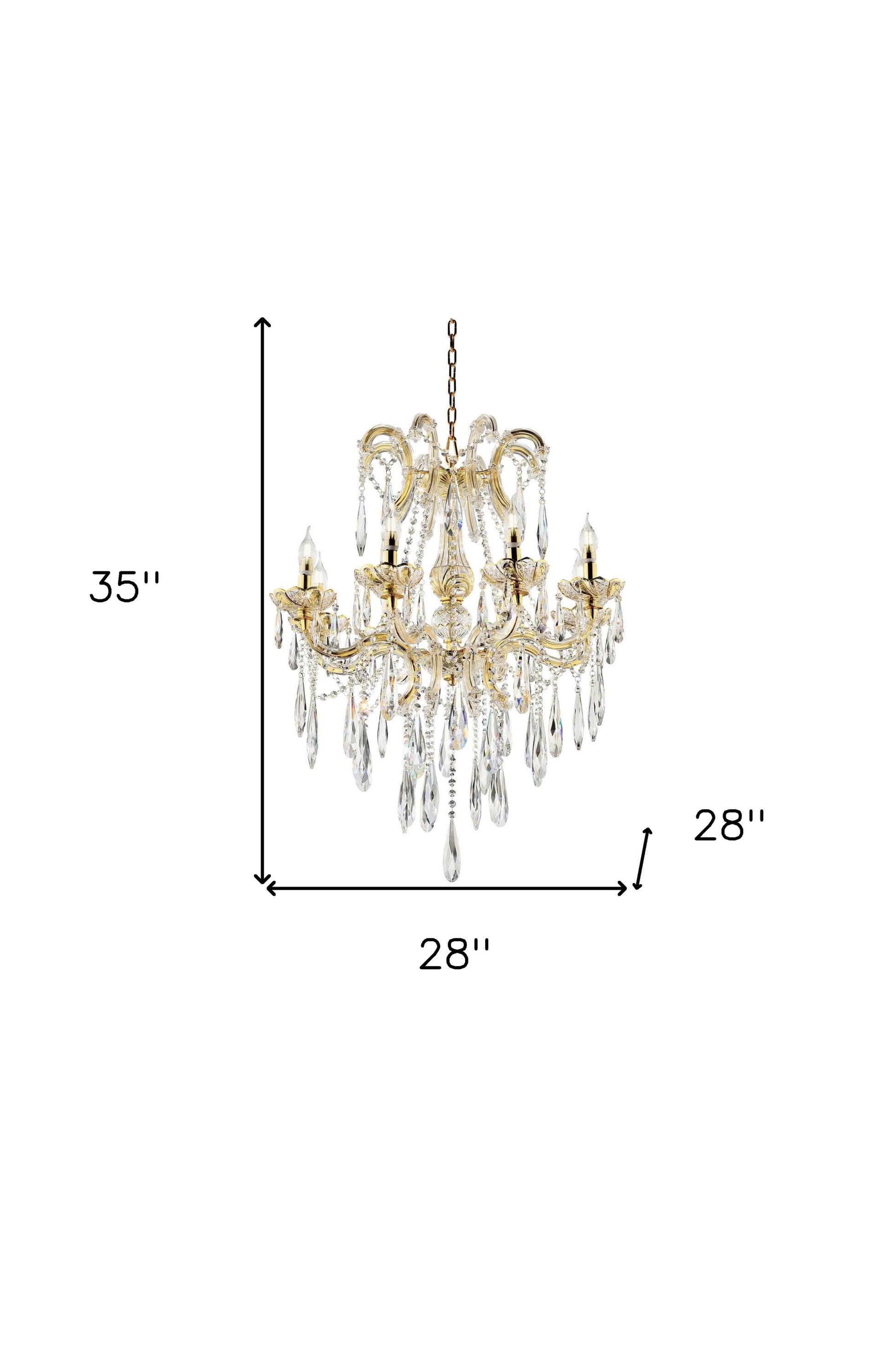 Candle Style Empire Transparent Glass Led Ceiling Light-4