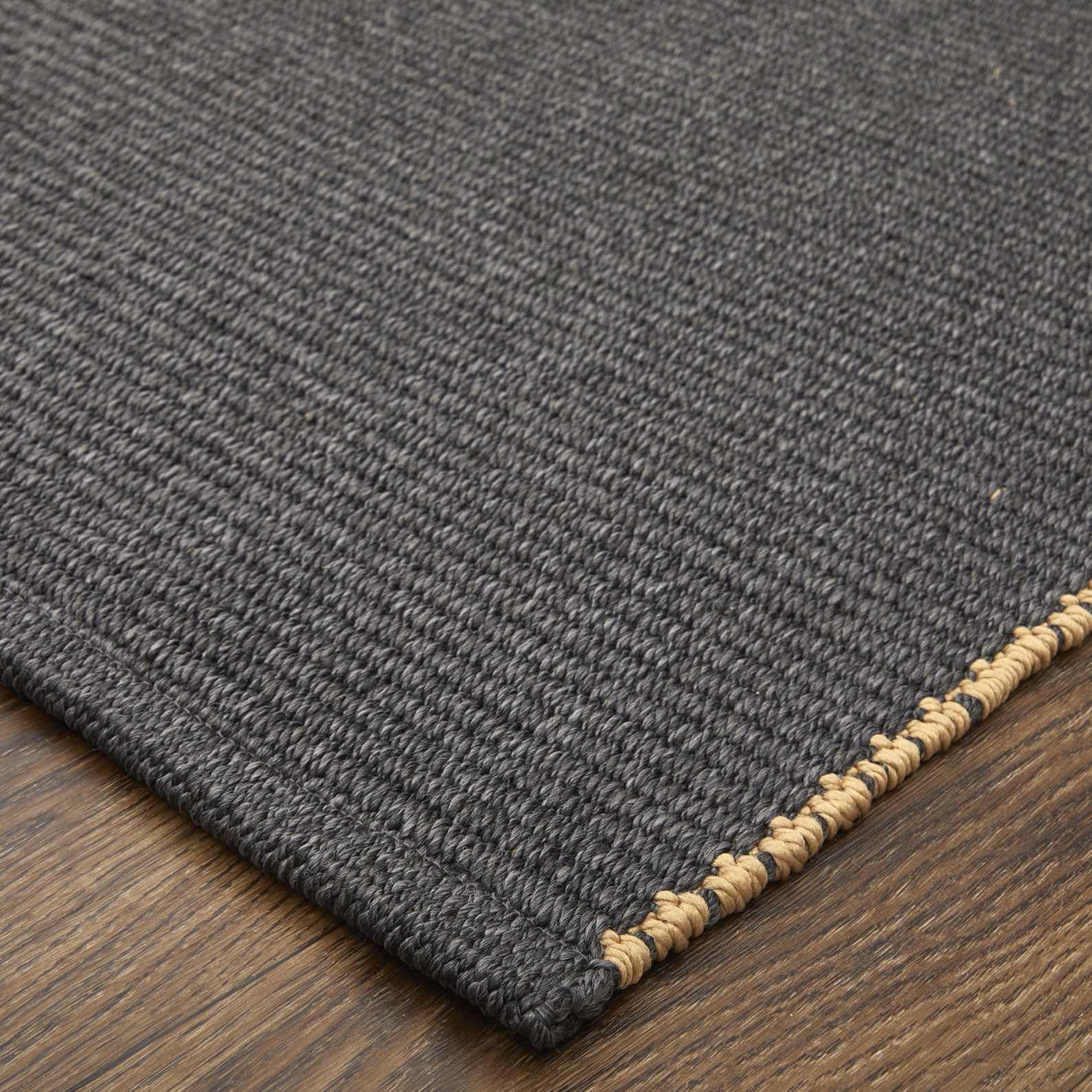 10' X 14' Tan and Gray Hand Woven Area Rug-6
