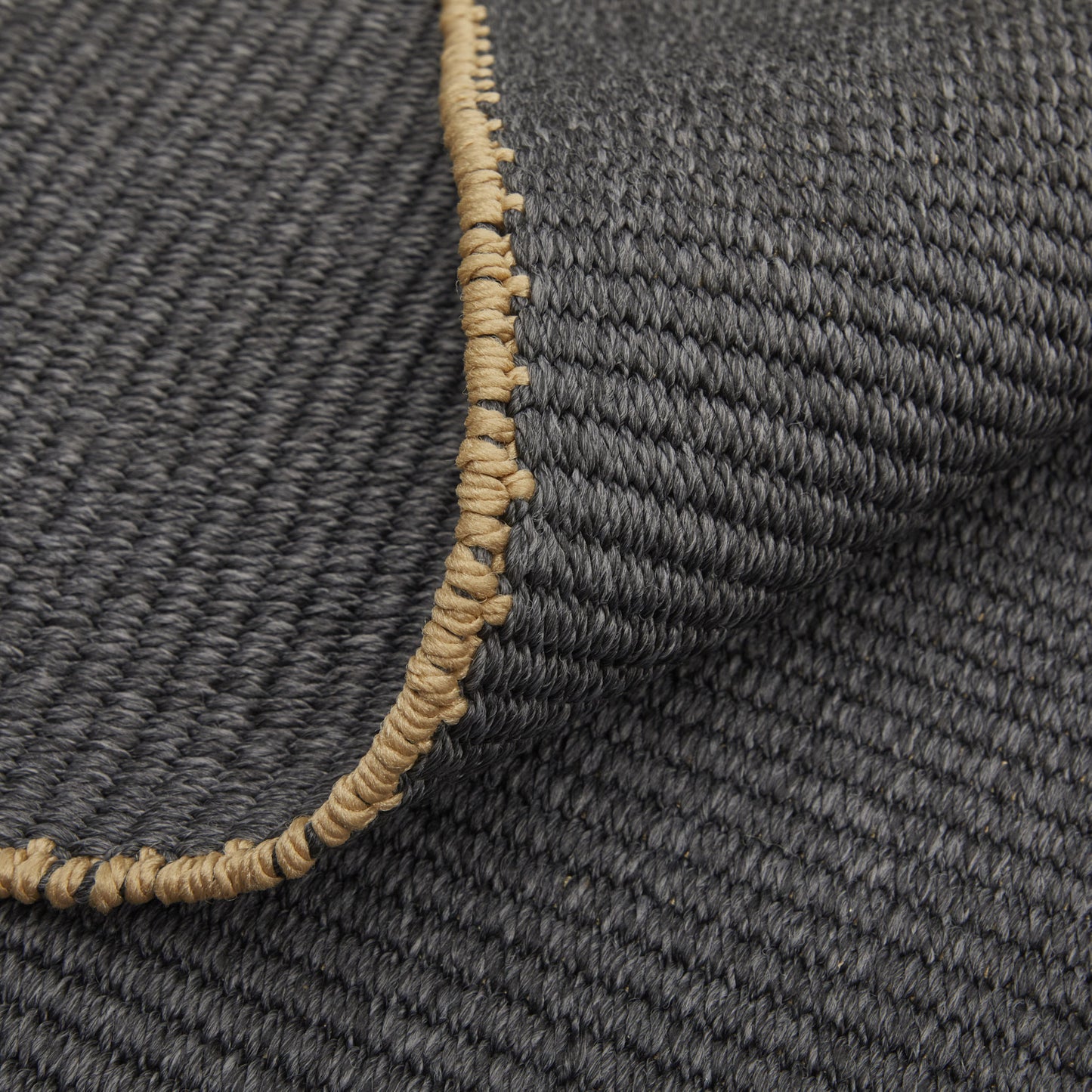 10' X 14' Tan and Gray Hand Woven Area Rug-5
