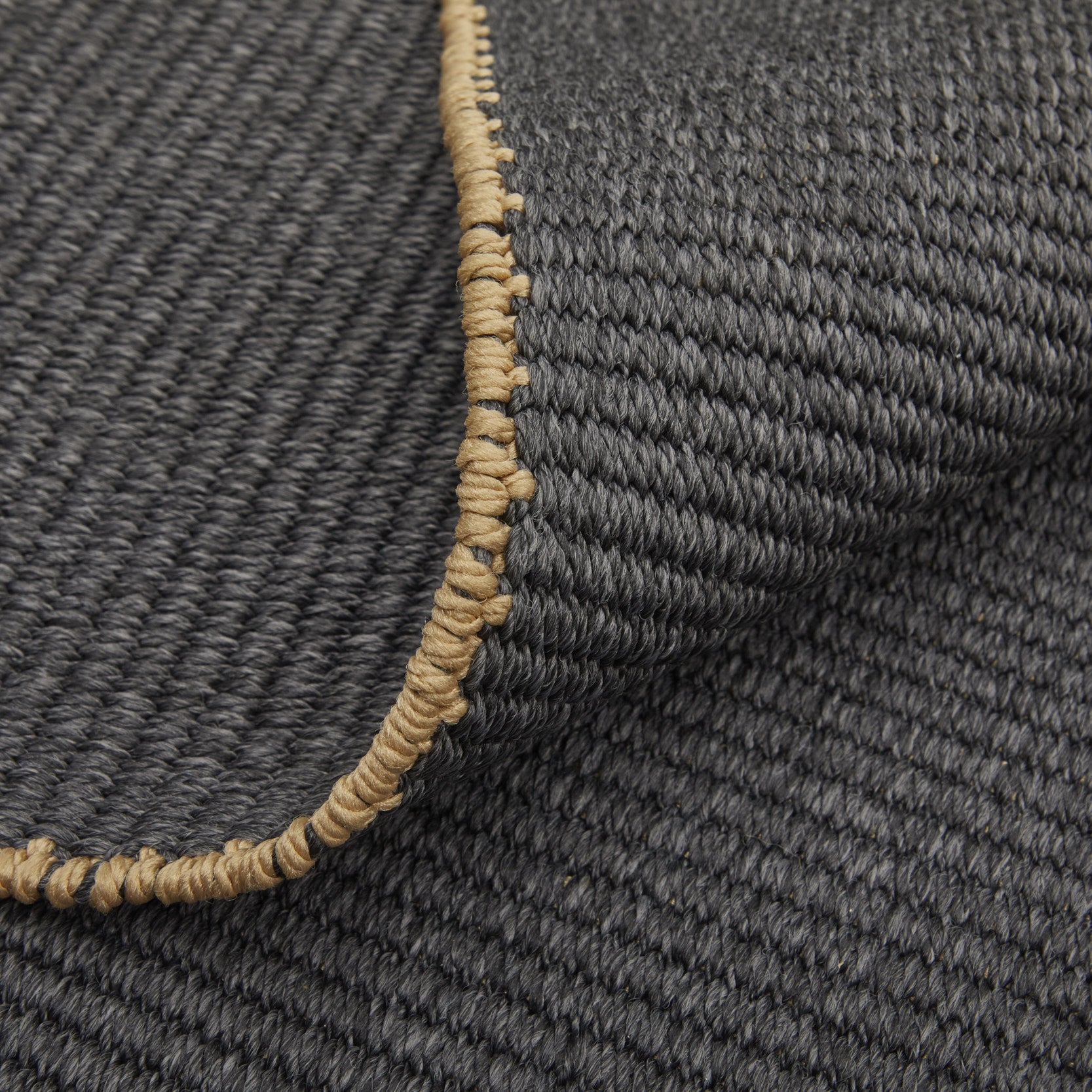 10' X 14' Tan and Gray Hand Woven Area Rug-5